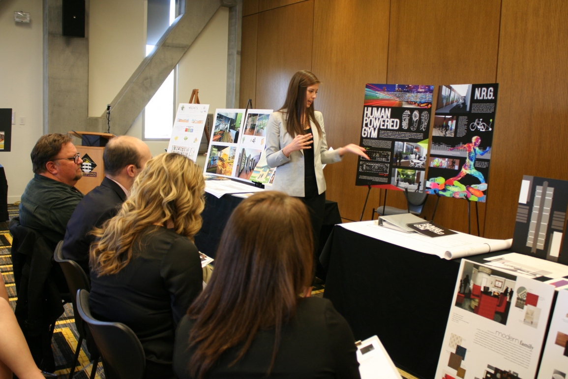 senior portfolio review interior design